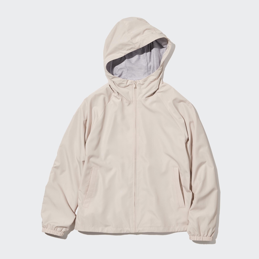 Uniqlo Jersey Lined Light Beige Hooded Parka